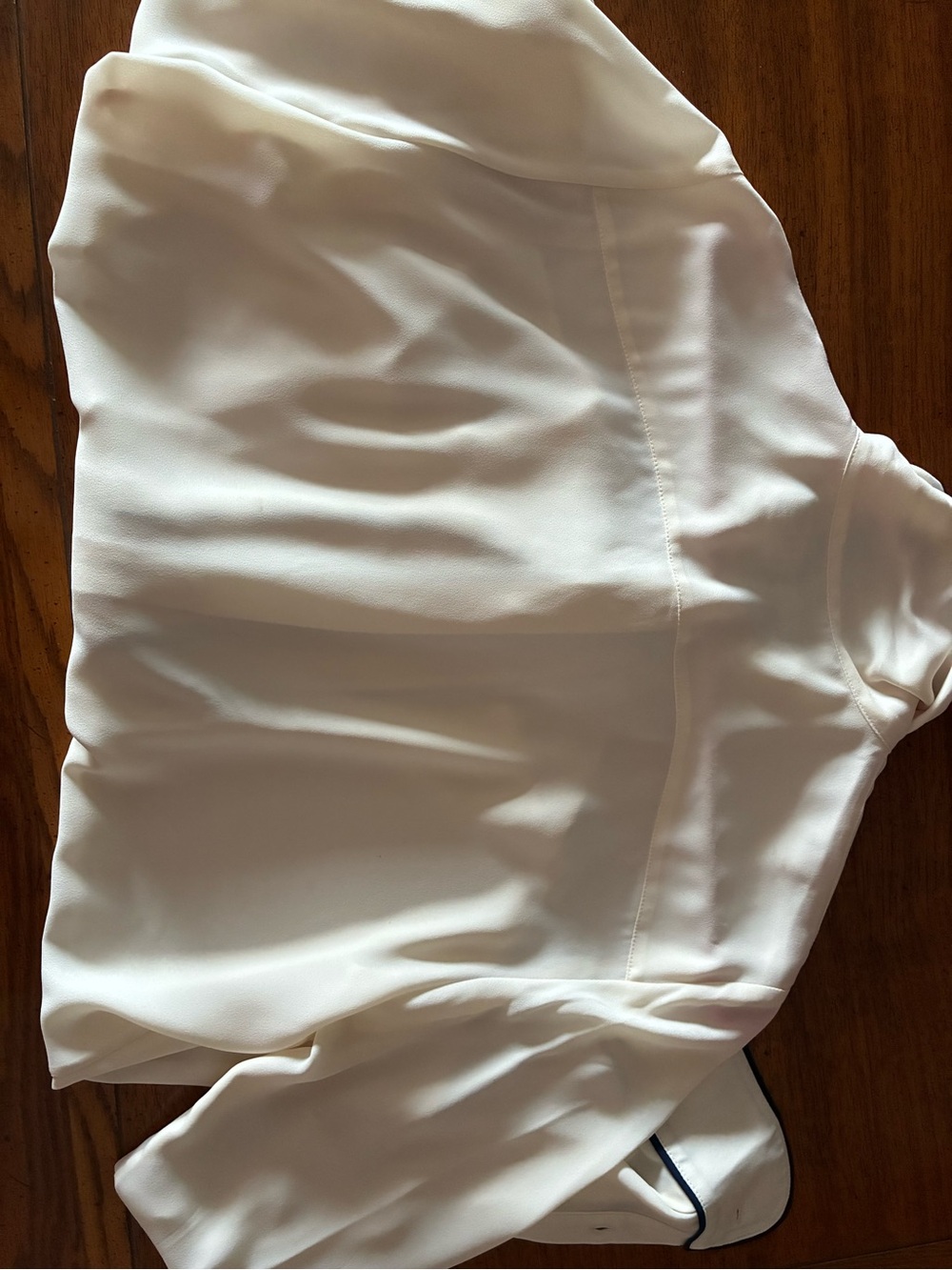 Ralph Lauren Two Tone Georgette Tie Neck Blouse - Picture 8 of 8